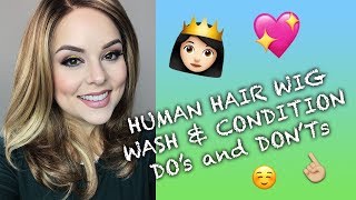 Human Hair Wigs - Best Tips for Washing Conditioning