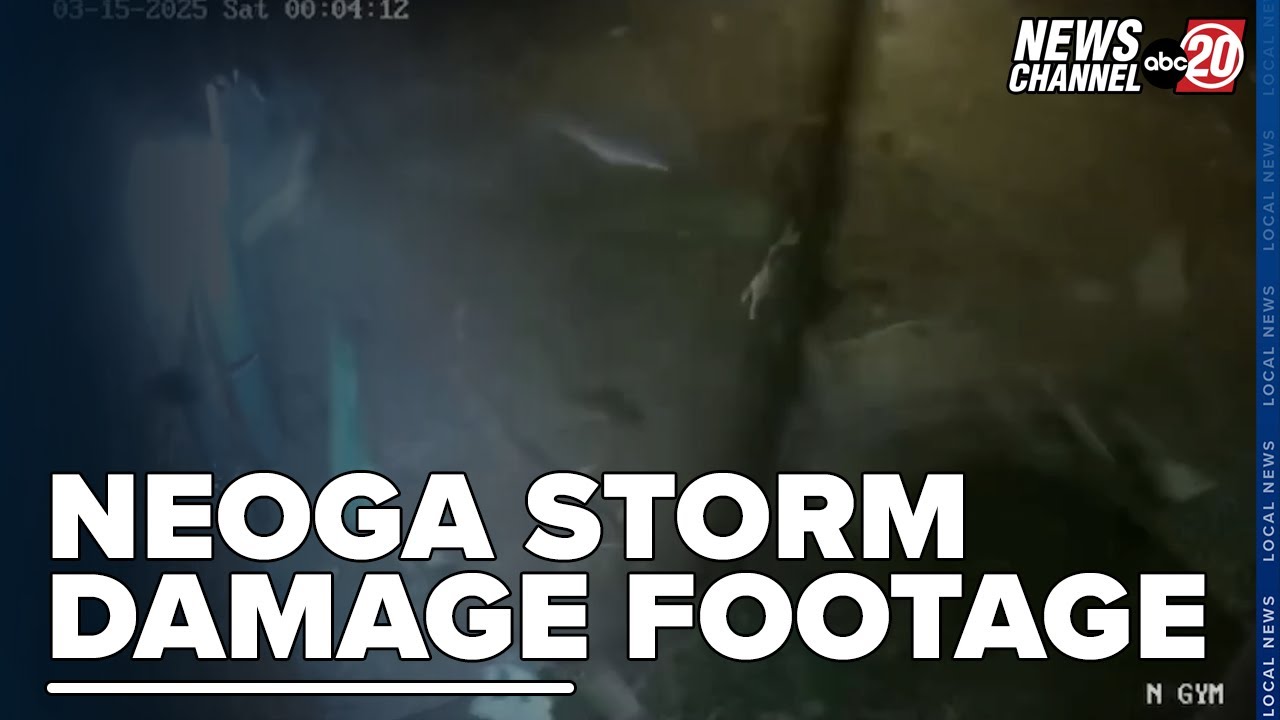 Footage of the storm damage at Neoga HS and Middle School, courtesy of Superintendent Kevin Haarman