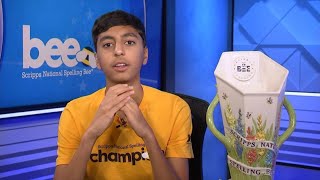 Shrey Parikh, 14, wins the Scripps Spelling Bee after a nail-biting 'spell-off'