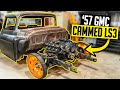 LS3 Chop Monster Cam + 1957 Stepside - LS Swapped GMC Truck Build Ep. 4