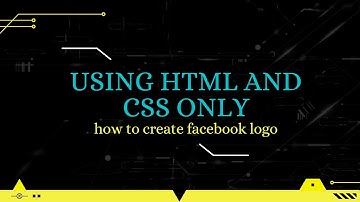 How to create Facebook logo||HTML||CSS
