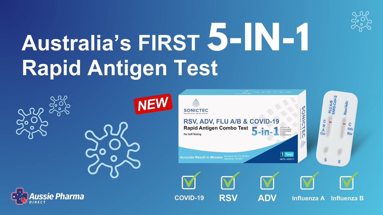 Meet the NEW Sonictec 5-in-1 Rapid Antigen Test - The First of it's kind approved in Australia