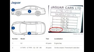Match Jaguar color code to fix scratches in paints