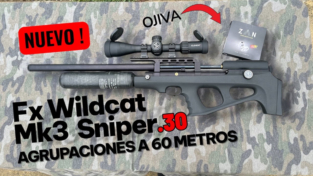 NUEVO ‼️ Agrupaciones con el Fx wildcat mk3 sniper .30 / UN PCP MUY PODEROSO ⚡️