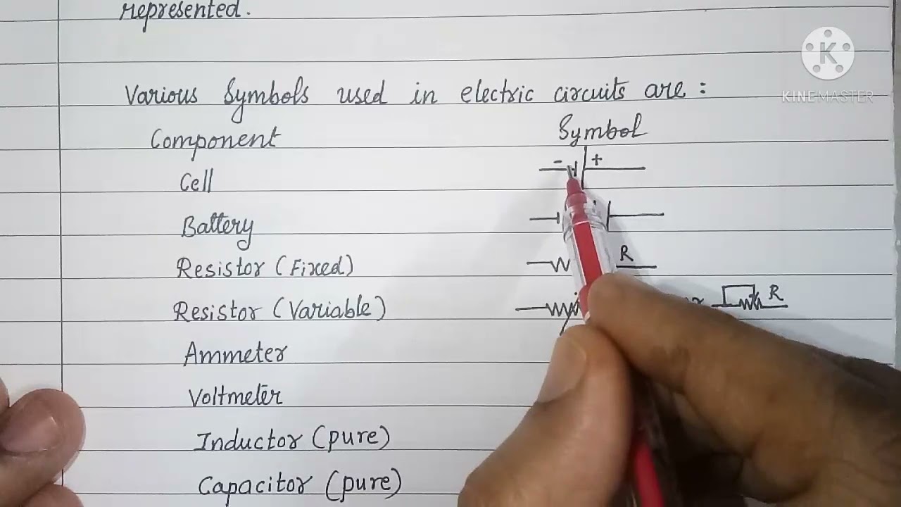 Electric circuit, Circuit diagram, Symbols. - YouTube