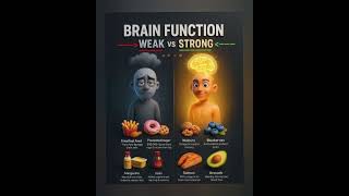 🤩BRAIN FUNCTION/ WEAK vs STRONG #trend #explore #like #new #trending ta#information #health