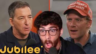 Glenn Greenwald DESTROYS 20 Trump Supporters | Hasanabi reacts to Jubilee Surrounded