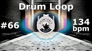 #66 Drum Loop 134 bpm 🥁 Bass Guitar Backing Tracks 🥁 DrumTonic Beats