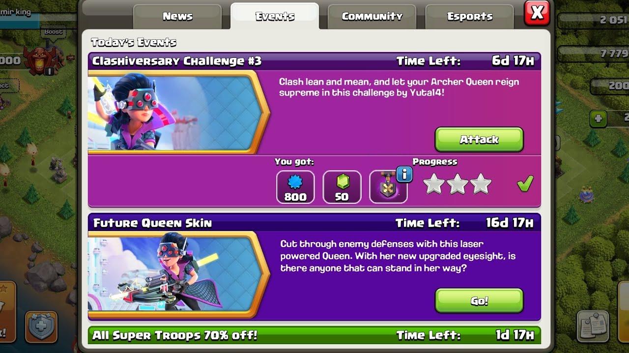 Clashiversary Challenges  #3🤘New event attack [Clash of Clan]