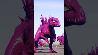 Pink Dinosaurs Fighting Irex Godzilla, Trex #dinosaurs #shorts #dinosaur