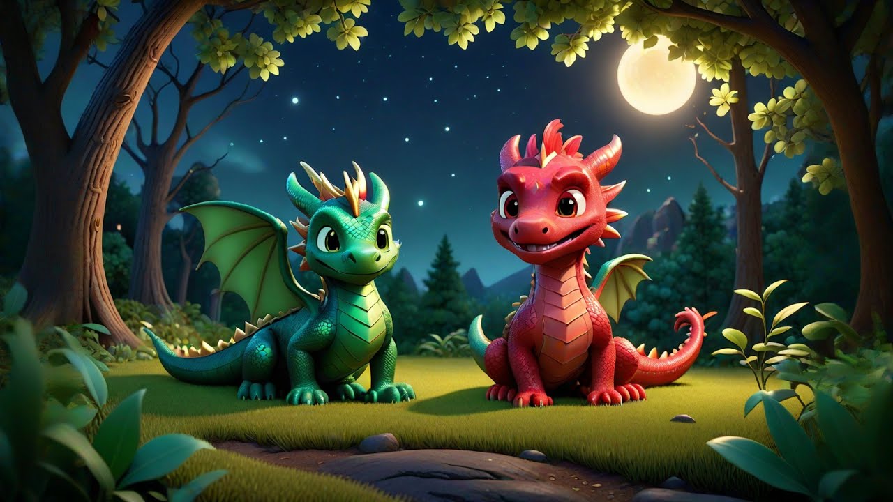 Six Little Dragons Fly and Roar | Magical Dragon Song for Kids | Nursery Rhymes