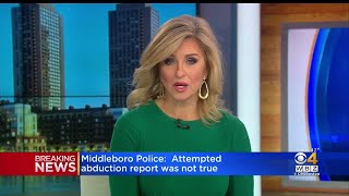 Middleboro Police: Attempted Abduction Report Was Not True