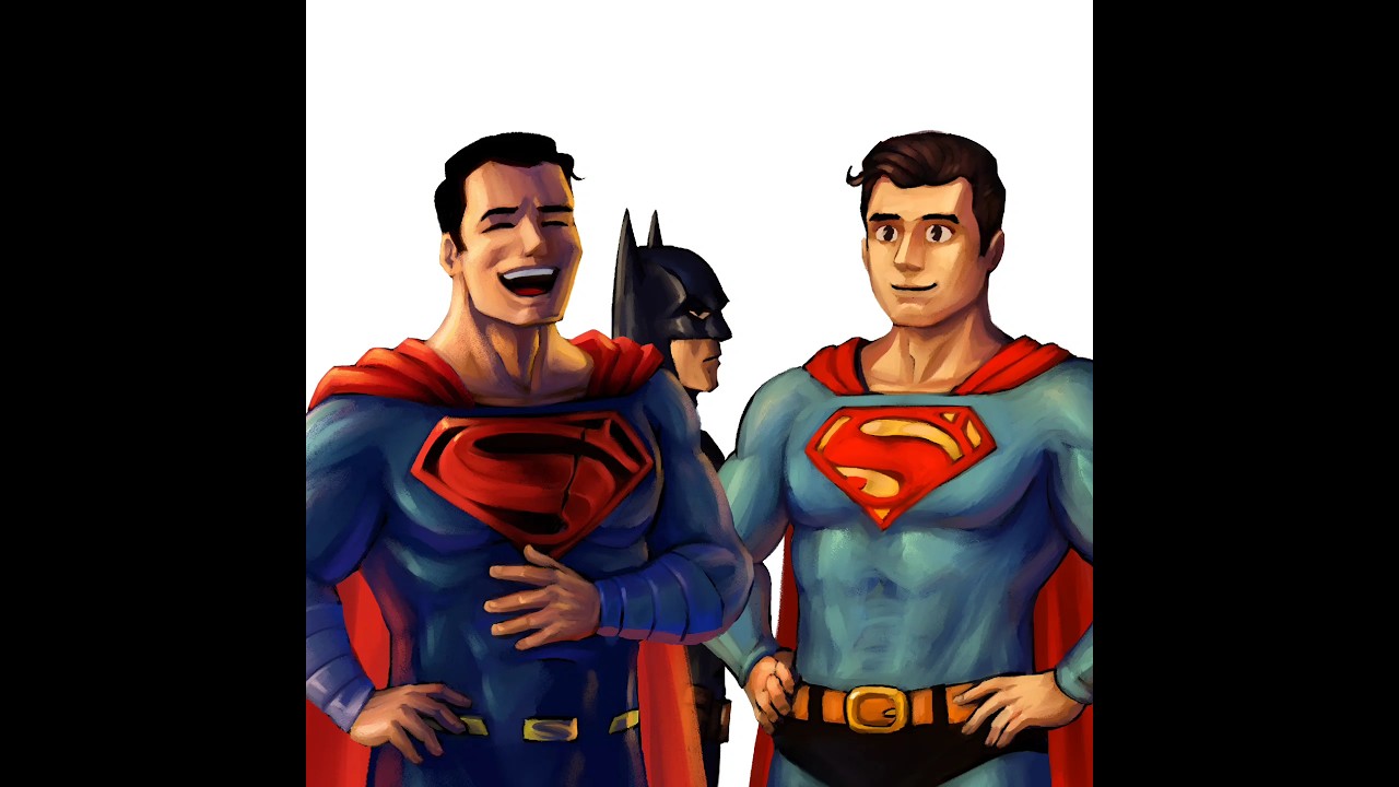 David Corenswet meets Henry Cavill Superman - Batman v Superman (repaint 