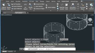 Unfold Surface With Many Cutouts in AutoCAD