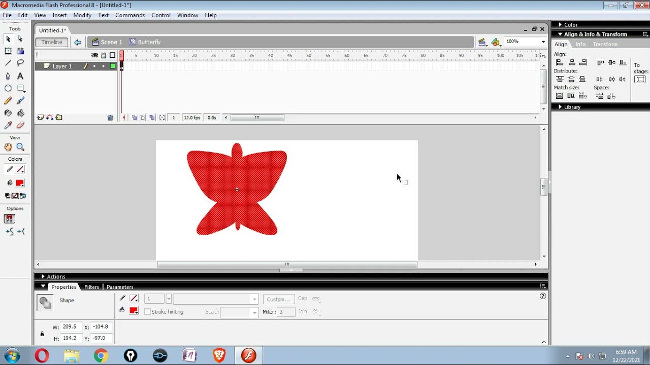 Butterfly Using Flash English