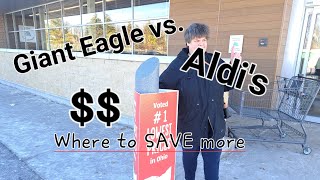Giant Eagle vs Aldi's Shopping challenge