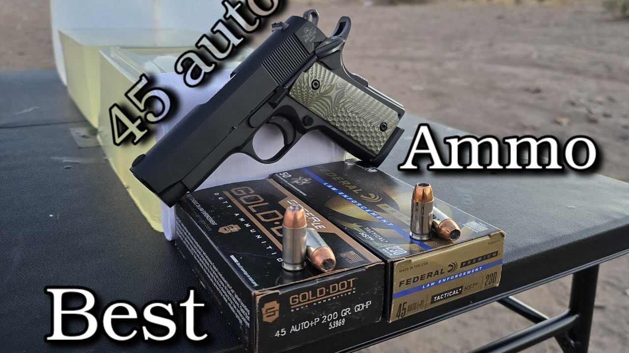 Тест патронов .45 auto +P (Speer Gold Dot против Federal HST)