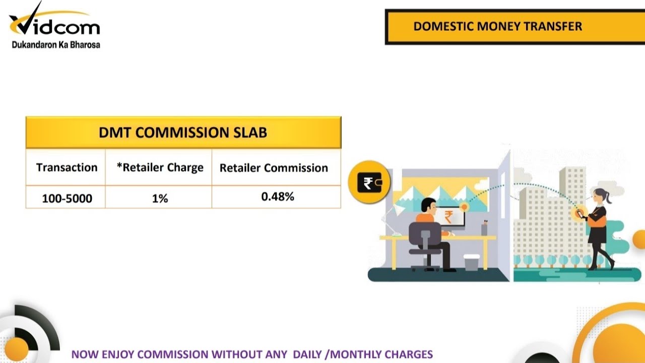 Vidcom Retailer Money transfer Commission Full Details By 