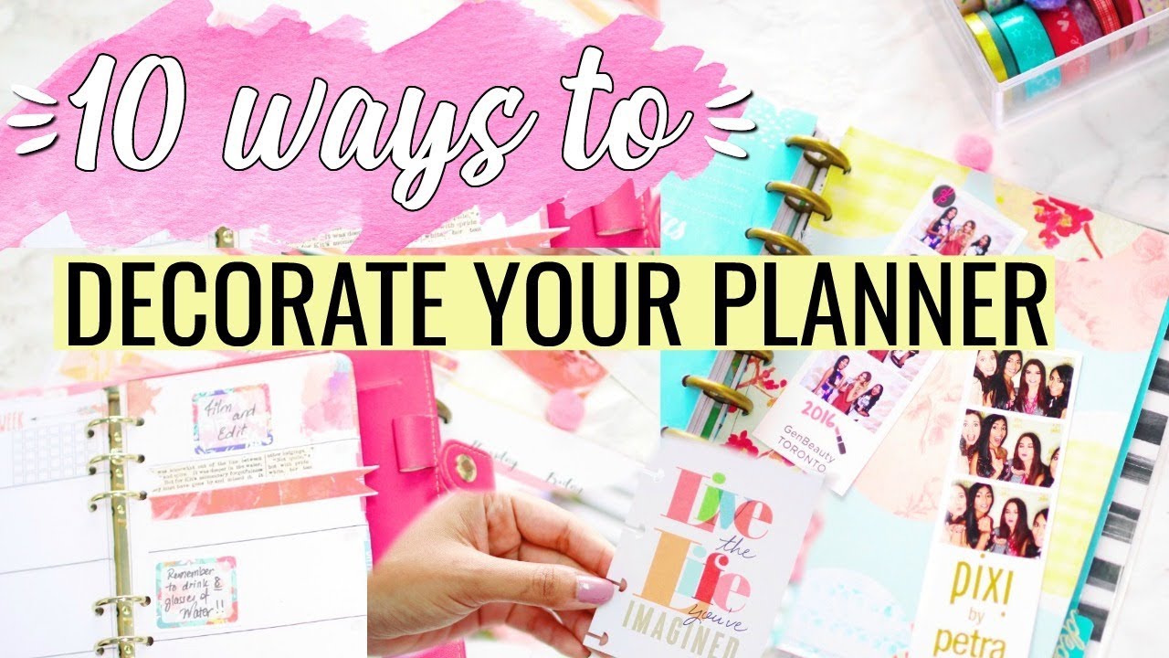 ♥ 10 CHEAP WAYS TO DECORATE YOUR PLANNER & DIYS | Paris & Roxy - YouTube