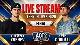 Live: Alexander Zverev Vs Flavio Cobolli - French Open 20...