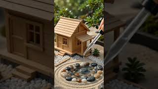 DIY Miniature Japanese Zen Garden &amp; House | Satisfying ASMR Build #DIYCrafts #ASMR #SatisfyingVideo