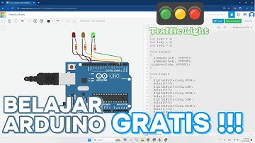TUTORIAL TINKERCAD ARDUINO - Belajar Arduino GRATIS MUDAH CEPAT Untuk Pemula | Traffic Light