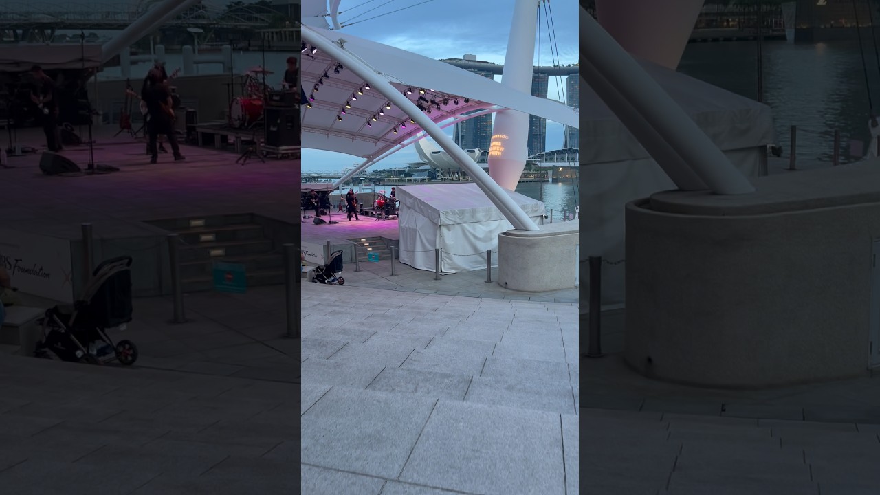 Konser di marina bay.. #travel #viral #views #singapore