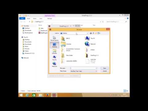 How to use sinaprog to burn hex code and set fusebits with avr mcu 1