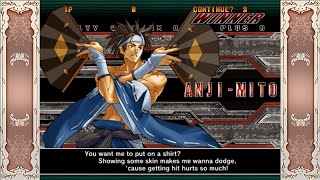 All Anji Mito Win Quotes | Guilty Gear XX Accent Core Plus R