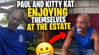 Paul and Kitty kat Enjoying themselves at the estate