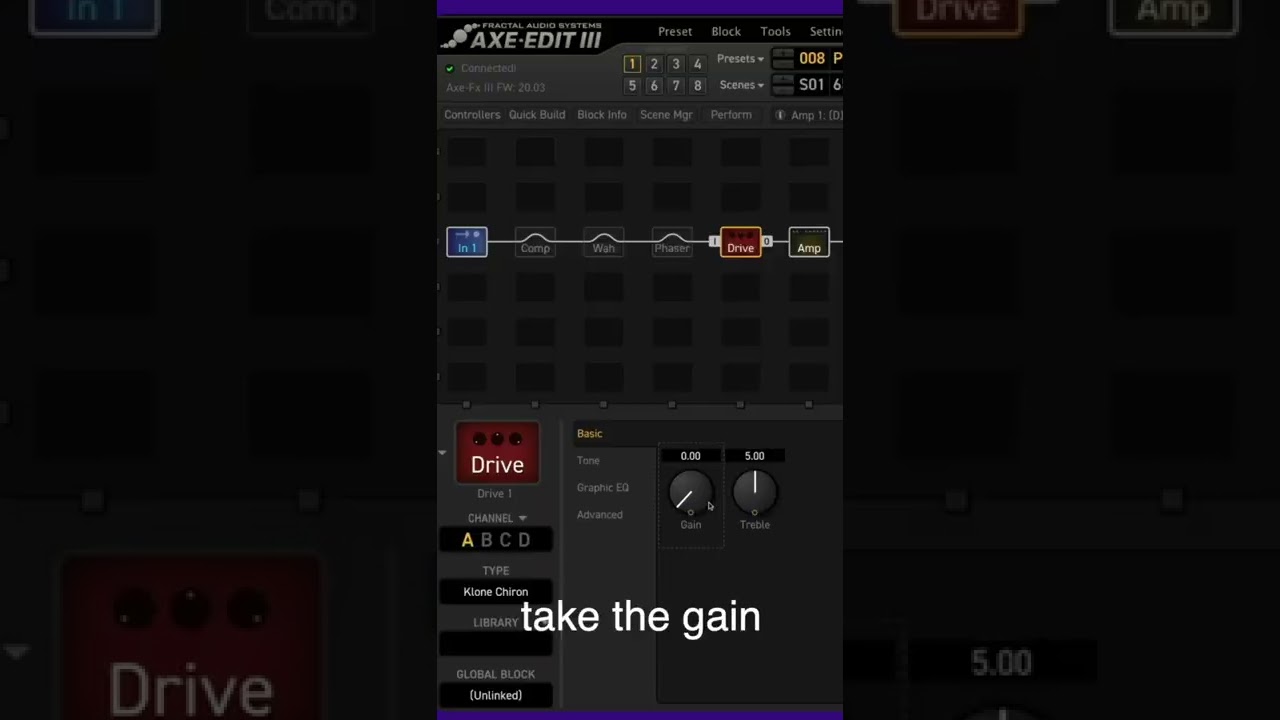 FRACTAL AXE FX KLON OVERDRIVE TONES!