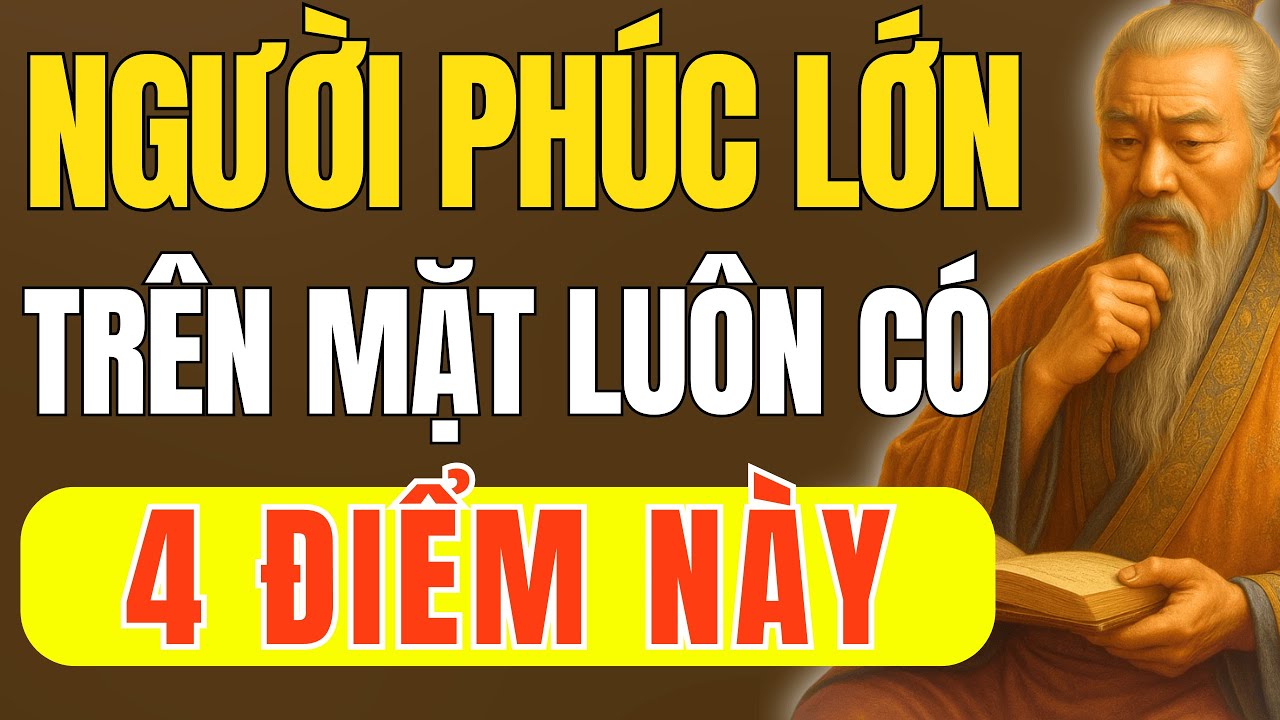 Cổ Nhân Dạy - Người Phúc Khí Lớn, Sống Khôn Trên Mặt Có 4 Điểm Này Nhìn Là Biết | Triết Lý Cuộc Sống
