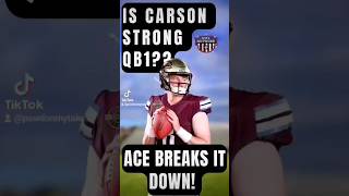 Carson Strong the Panthers QB1? USFL Authority Clip of Ace Breaking It Down! #usfl #shorts
