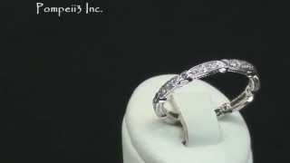 Pompeii3 3/4CT Stackable Diamond Eternity Ring 14K White Gold
