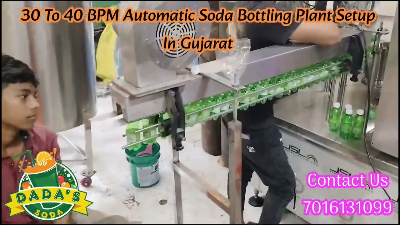 💯 30 To 40 BPM Automatic Soda Bottling Plant Full Setup In Kathwada G.J 💫 Dada's Soda Fountain 