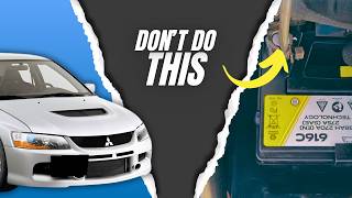 Mitsubishi Lancer Evo 9 (2005 - 2007) Battery Replacement