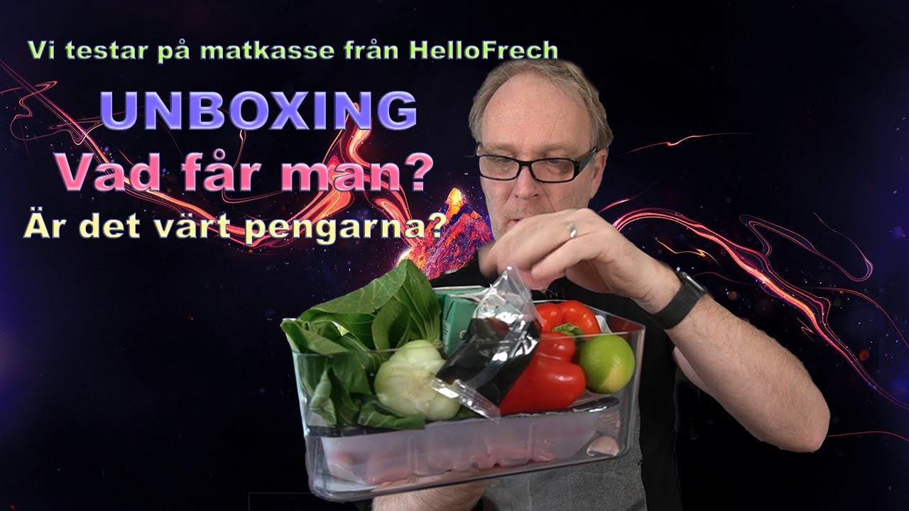 Vi testar på matkasse från HelloFrech - Vad får man för pengarna | UNBOXING