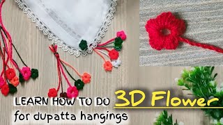 This Amazing Trick Makes Creating 3D Embroidery Flowers So Easy! 3D Flower Wreath Design! Wealth
