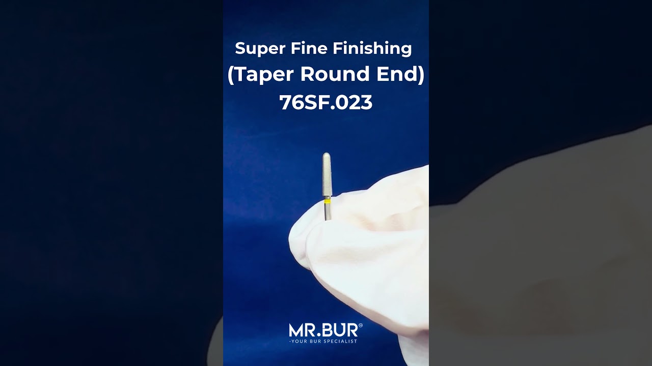 Super Fine Finishing Taper Round End Diamond Bur | Diamond Dental Bur