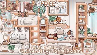 FREE BEIGE AESTHETIC DORM ROOM BUILD NEW UPDATE || AVATAR WORLD  screenshot 3