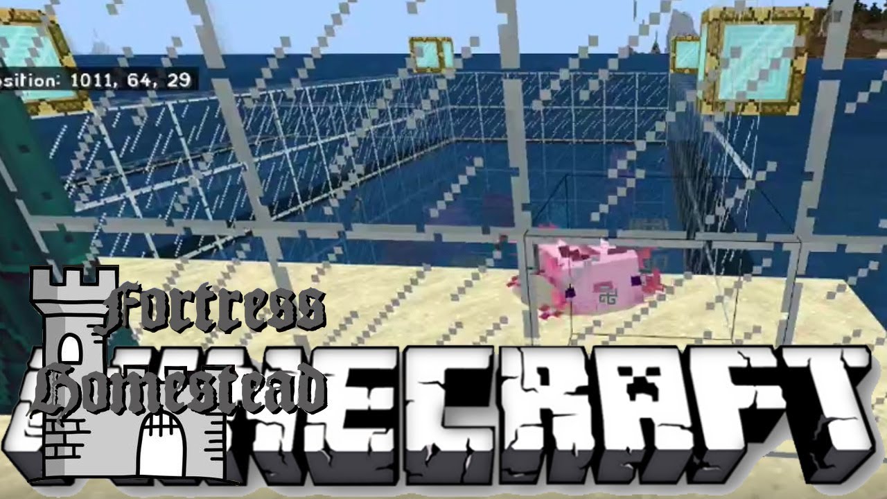 Touring the Axolotl Garden in Minecraft 1.17 Let's Play Fortress Homestead Series Episode 48