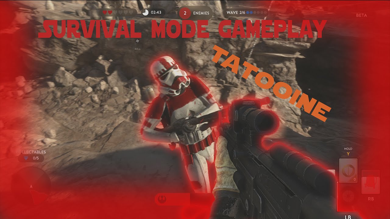 SURVIVAL MODE GAMEPLAY - Star Wars Battlefront Gameplay (HD 1080p 60fps)
