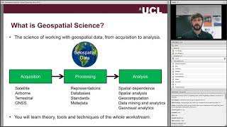 MSc Geospatial Science Virtual Open Day 15 May 2018