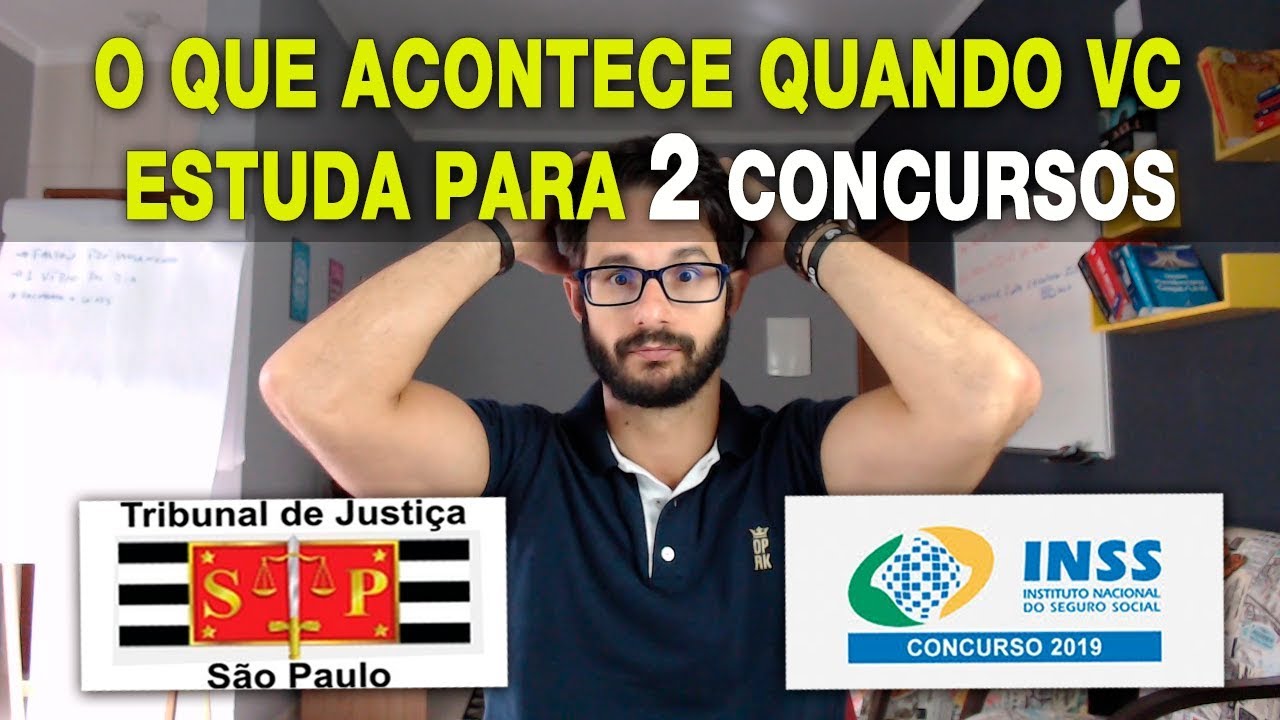 DOIS CONCURSOS AO MESMO TEMPO, A VERDADE! - YouTube
