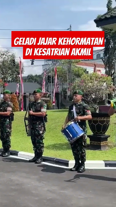 Suara hentakan hormat senjata 🔥geladi  jajar kehormatan #akmil #akmilmagelang #tni #paradesenja