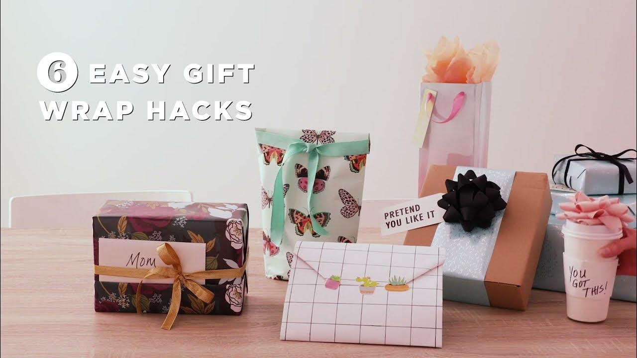 6 Easy Gift Wrap Hacks YouTube