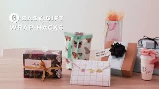 6 Easy Gift Wrap Hacks