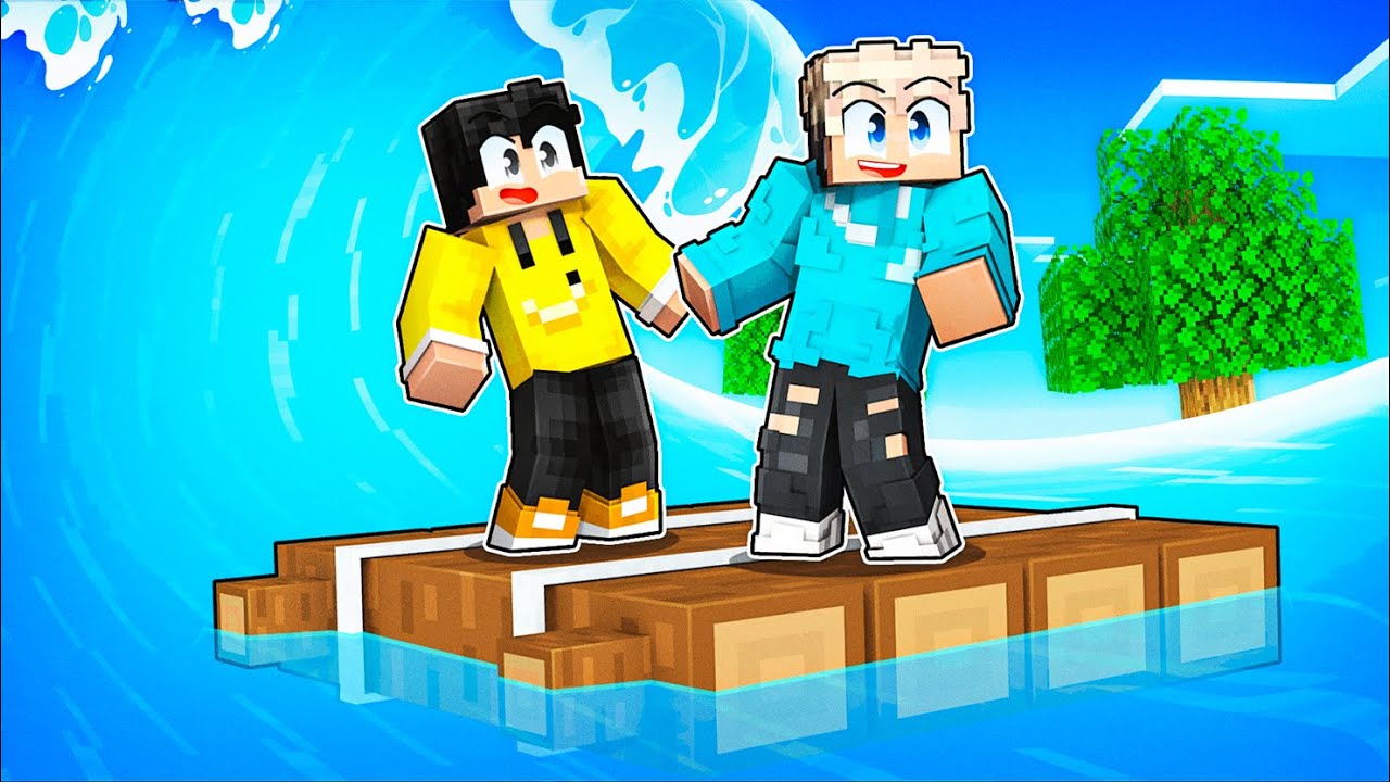 100 TAGE allein auf EINEM FLOß! in Minecraft...