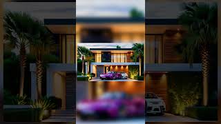 Front Elevation Design Beautiful House Design With Lush Greenery And Car Parking