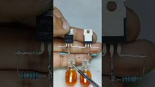 “Tiny MOSFET, Big Flashing Madness 😆” #MOSFET #CircuitDesign #LEDFlasher #irf3205